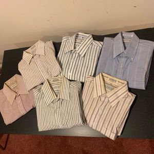 Pre-owned Lot of 6 Vintage 1980s, 90s - Men's KETCH Dress Shirts - Size 15 1/2